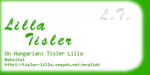 lilla tisler business card